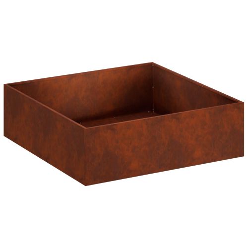Градинска саксия Ръждясало 100 x 100 x 30 cm Кортенова стомана