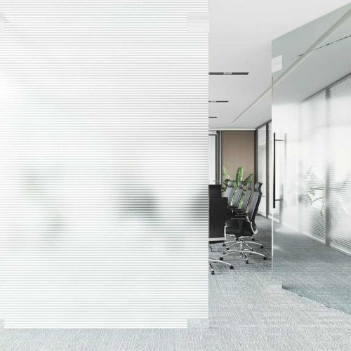 Фолио за прозорци, матирано, дизайн с ивици, PVC