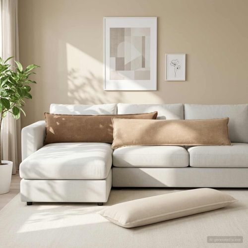 Калъфка за възглавница HOUTEN Кафяво 40 x 145 см Тъкан Шенил