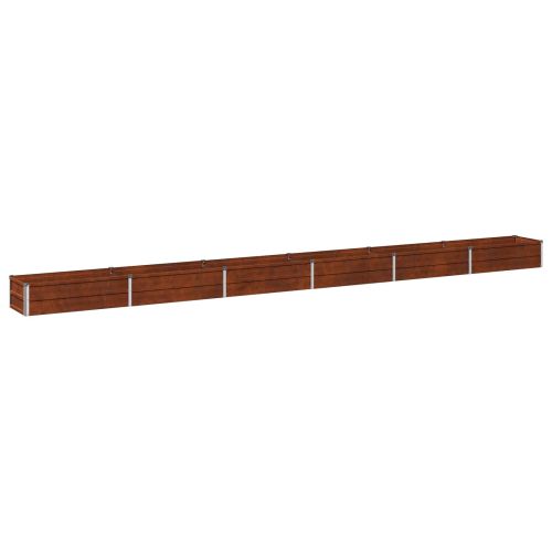 Вдигната леха за градина Ръждясало 480 x 40 x 24 см картон