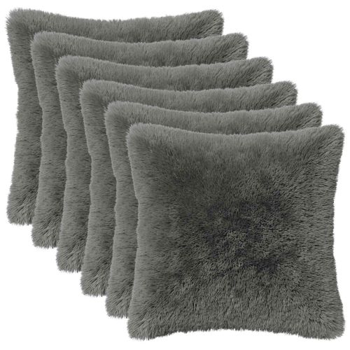 Калъфка за възглавница 6 pcs HEERLEN Светлосиво 30 x 30 cm