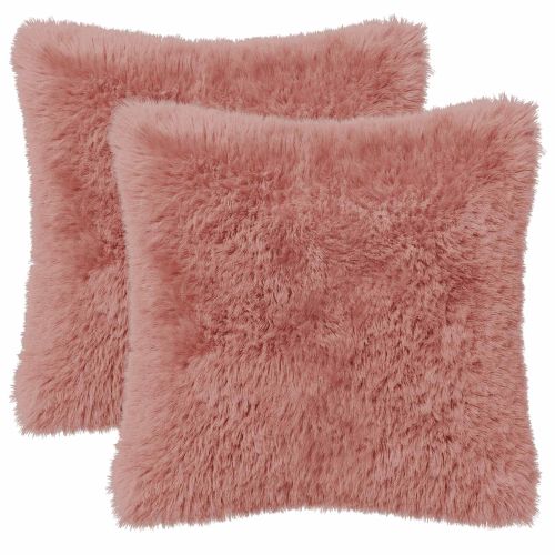 Калъфка за възглавница 2 pcs HEERLEN Розово 35 x 35 cm ПВ флийс