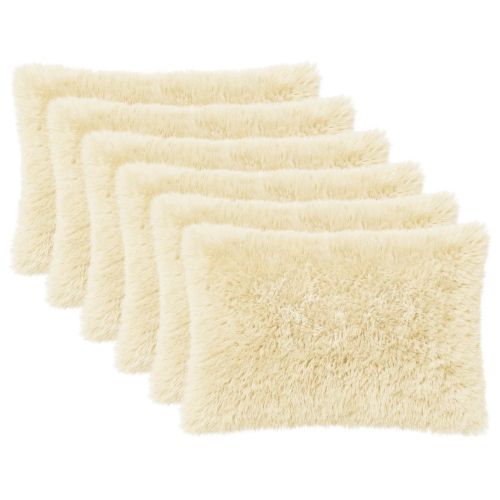 Калъфка за възглавница 6 pcs HEERLEN Кремаво 40 x 60 cm