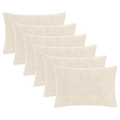 Калъфка за възглавница 6 бр. HEERLEN Бяло 40 x 60 cm