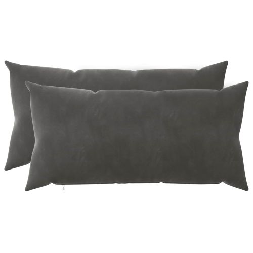 Калъфка за възглавница 2 pcs HEERLEN Тъмносиво 40 x 70 cm