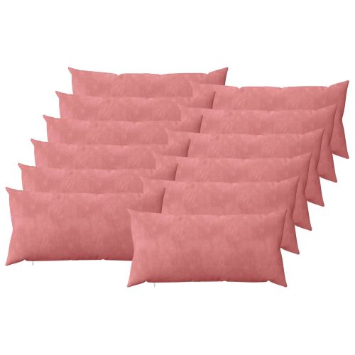 Калъфка за възглавница 12 pcs HEERLEN Розово 40 x 80 cm Кадифе