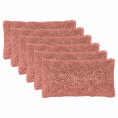 Калъфка за възглавница 6 pcs HEERLEN Розово 40 x 80 cm ПВ флийс