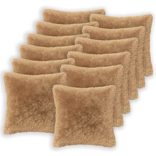 Калъфка за възглавница 12 pcs HEERLEN Таупе 45 x 45 cm ПВ флийс