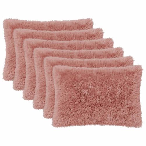 Калъфка за възглавница 6 pcs HEERLEN Розово 50 x 70 cm ПВ флийс