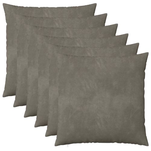 Калъфка за възглавница 6 pcs HEERLEN Светлосиво 55 x 55 см