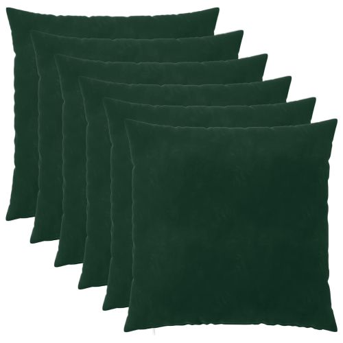 Калъфка за възглавница 6 pcs HEERLEN Тъмнозелено 55 x 55 см