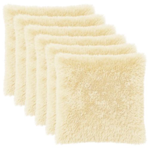 Калъфка за възглавница 6 pcs HEERLEN Кремаво 55 x 55 см