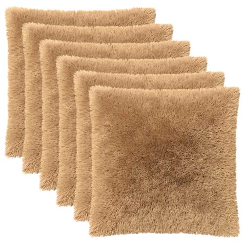 Калъфка за възглавница 6 pcs HEERLEN Таупе 55 x 55 см ПВ флийс
