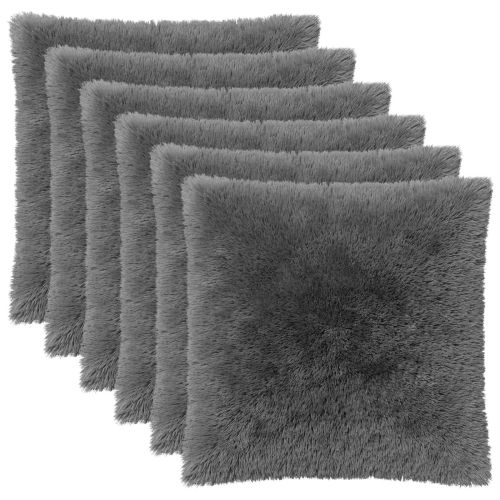 Калъфка за възглавница 6 pcs HEERLEN Светлосиво 60 x 60 cm