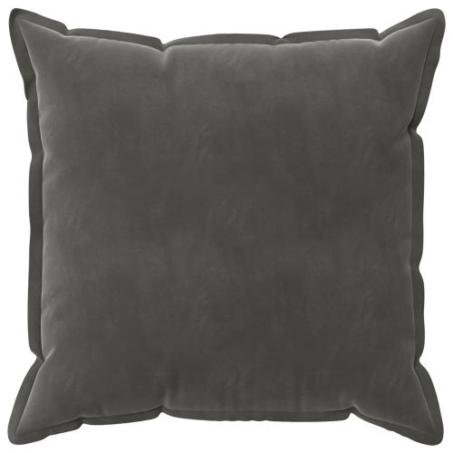 Калъфка за възглавница 6 pcs HOUTEN Тъмносиво 60 x 60 cm Кадифе