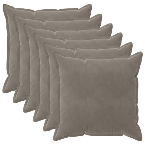 Калъфка за възглавница 6 pcs HOUTEN Светлосиво 65 х 65 см