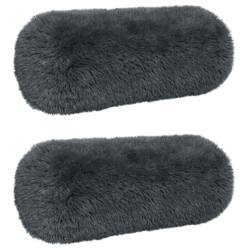 Калъфка за възглавница 2 pcs HEERLEN Антрацит Ø 15 x 40 см