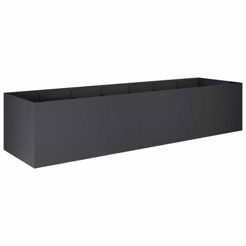 Градинска саксия Черно 280 x 80 x 60 см