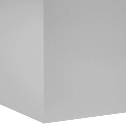Градинска саксия Сребристо 40 x 40 x 60 cm Поцинкована стомана
