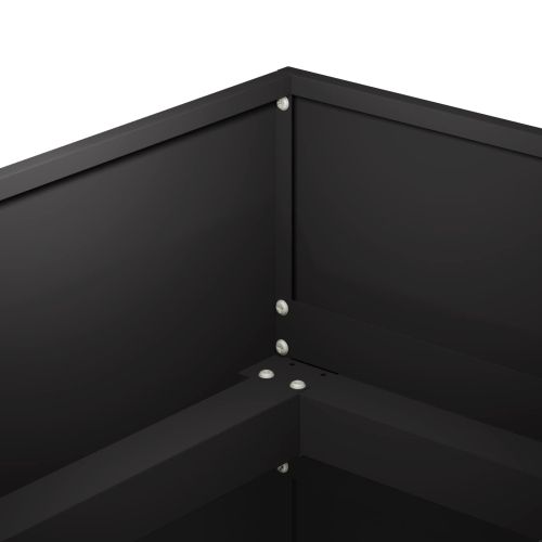 Градинска саксия Черно 280 x 40 x 60 см