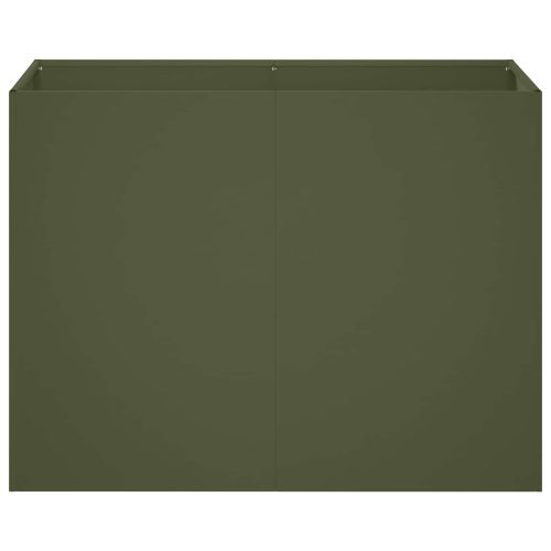 Градинска саксия Маслиненозелено 80 x 40 x 60 cm