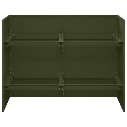 Градинска саксия Маслиненозелено 80 x 40 x 60 cm