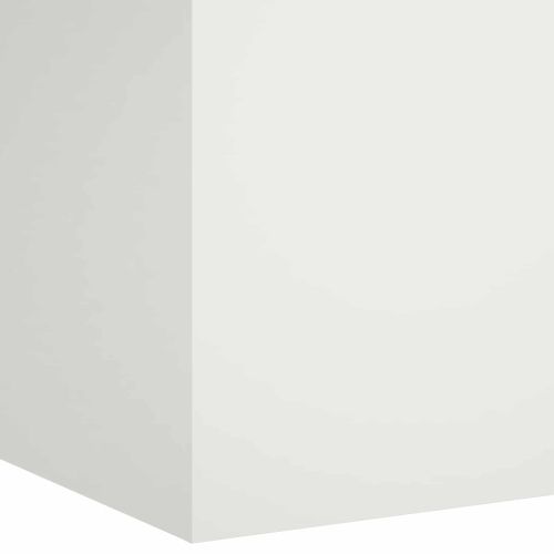 Градинска саксия Бяло 40 x 40 x 60 cm Студено валцована стомана