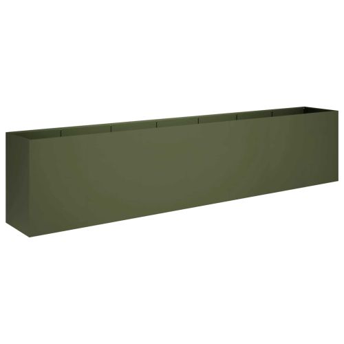Градинска саксия Маслиненозелено 280 x 40 x 60 см