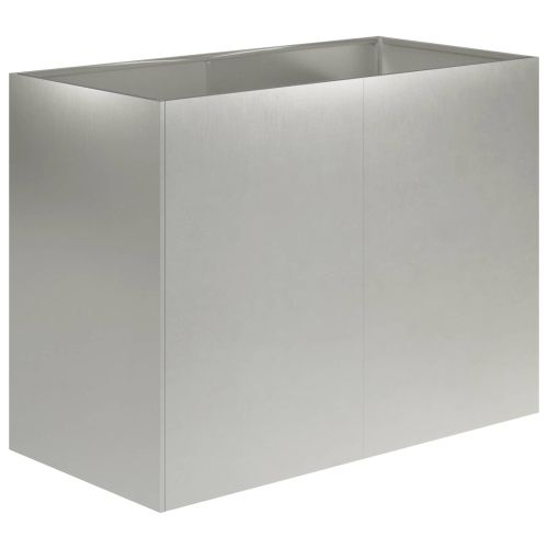Градинска саксия Сребристо 80 x 40 x 60 cm Неръждаема стомана