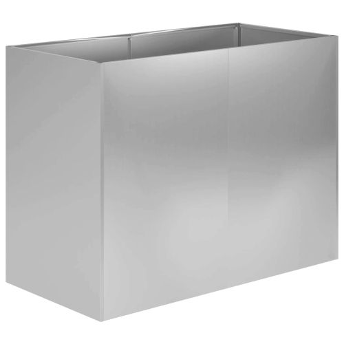 Градинска саксия Сребристо 80 x 40 x 60 cm Поцинкована стомана
