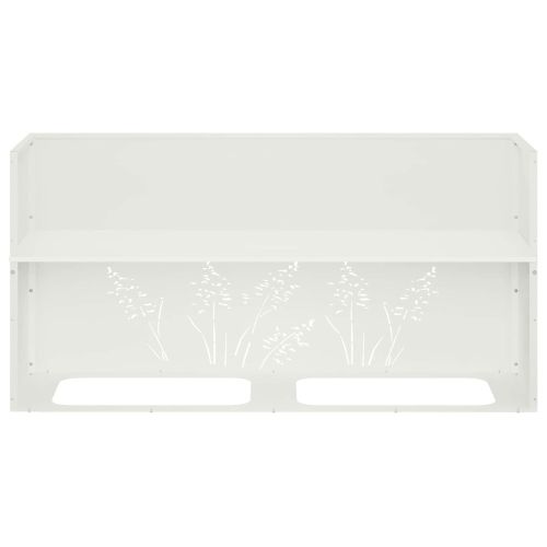 Градинска саксия Бяло 100 x 20 x 49 см