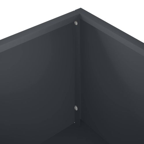 Градинска саксия 2 бр. Антрацит 100 x 20 x 49 см