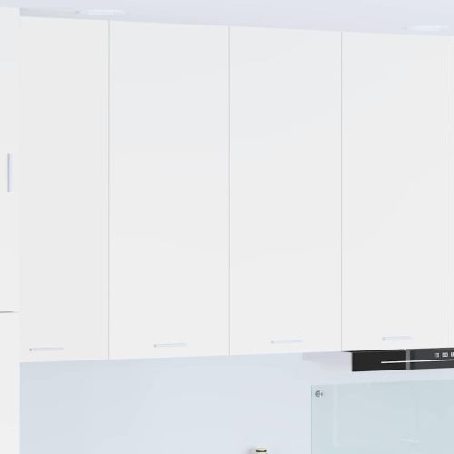 Висящ шкаф Бяло 80 x 31 x 100 см Инженерна дървесина
