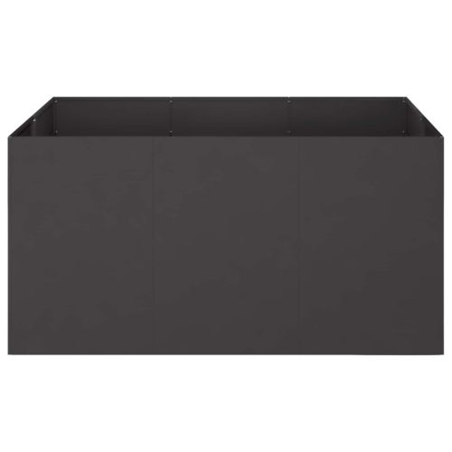Градинска саксия Черно 120 x 80 x 60 см