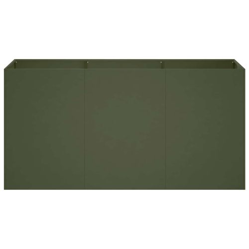 Градинска саксия Маслиненозелено 120 x 40 x 60 см
