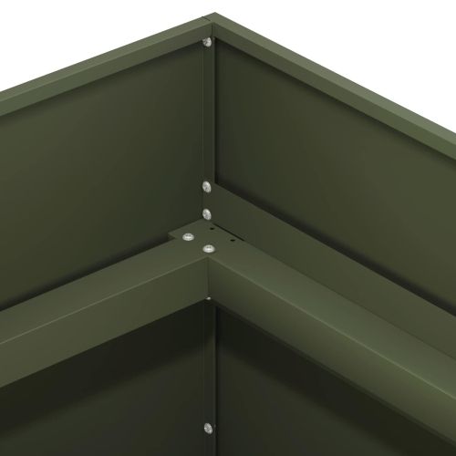 Градинска саксия Маслиненозелено 120 x 40 x 60 см