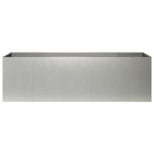 Градинска саксия Сребристо 200 x 40 x 60 см Неръждаема стомана