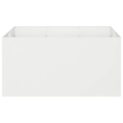 Градинска саксия Бяло 120 x 80 x 60 см
