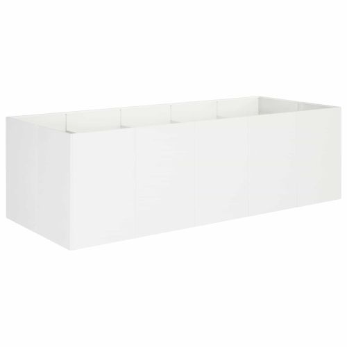 Градинска саксия Бяло 200 x 80 x 60 см