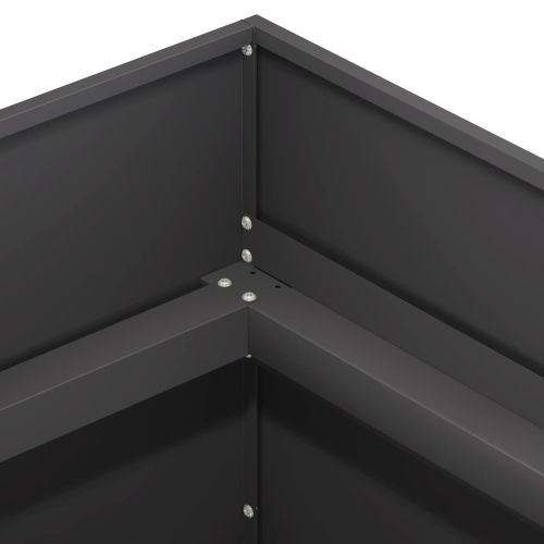 Градинска саксия Черно 120 x 40 x 60 см