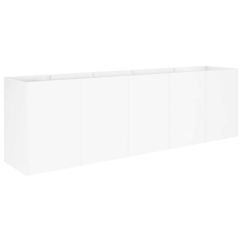 Градинска саксия Бяло 200 x 40 x 60 см