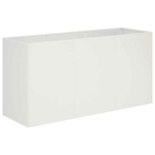 Градинска саксия Бяло 120 x 40 x 60 см