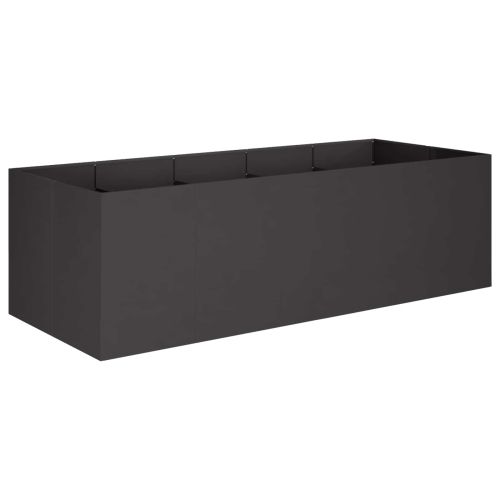 Градинска саксия Черно 200 x 80 x 60 см