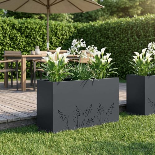 Градинска саксия Антрацит 80 x 20 x 49 см