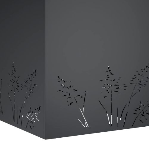 Градинска саксия 2 бр. Антрацит 50 x 50 x 49 cm