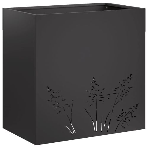 Градинска саксия Черно 50 x 30 x 49 см