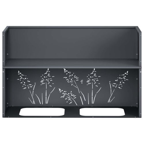 Градинска саксия 2 бр. Антрацит 80 x 30 x 49 см