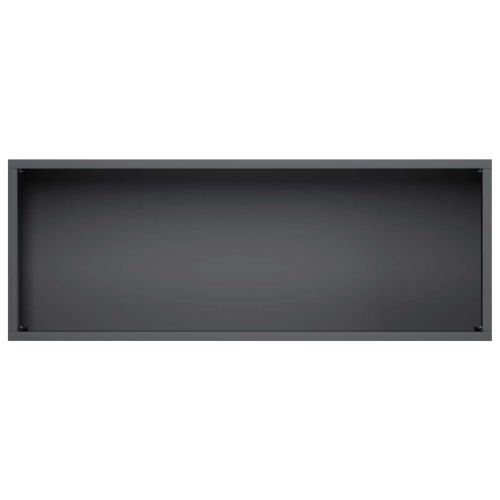 Градинска саксия 2 бр. Черно 80 x 30 x 49 см