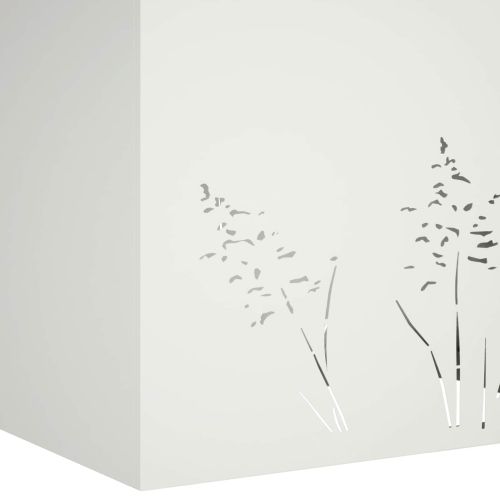 Градинска саксия 2 бр. Бяло 80 x 30 x 49 см