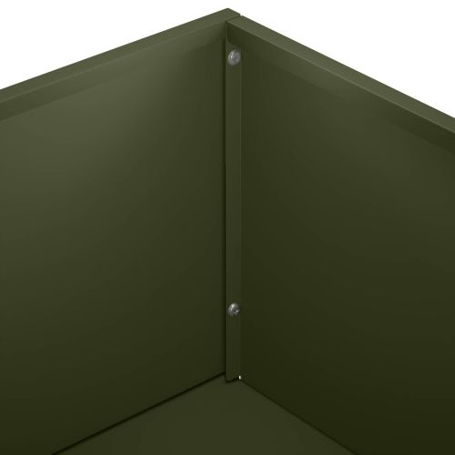 Градинска саксия Маслиненозелено 50 x 30 x 49 см